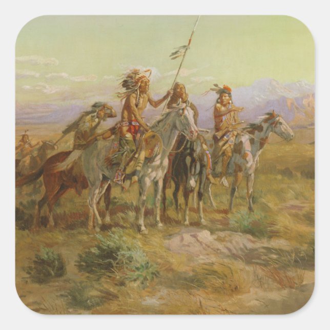 Adesivo Quadrado Os escoteiros (Frente)