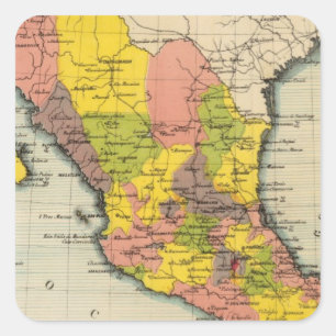 Adesivo Quadrado Os Estados Unidos de México 2