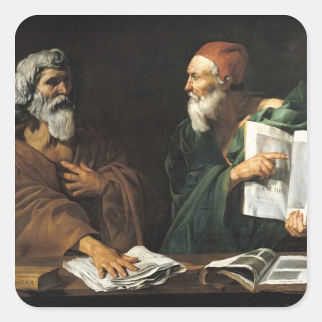 Adesivo Quadrado Os Filósofos (Frente)