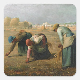 Adesivo Quadrado Os Gleaners, 1857
