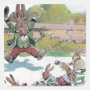 Adesivo Quadrado Os gritos ensolarados do coelho VÃO