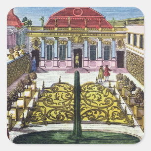 Adesivo Quadrado Os jardins do parque do mirabelle, Salzburg, Austr