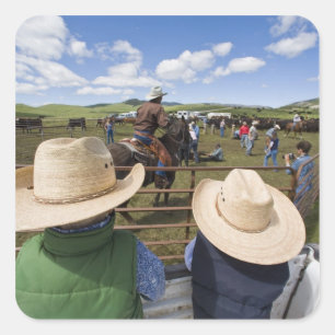 Adesivo Quadrado Os meninos novos recolhem o rancho 2007 de Hughes