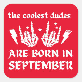 ADESIVO QUADRADO OS MEUS MAIS FELIZES SÃO NASCER DE SETEMBRO