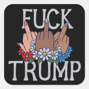 Adesivo Quadrado Os meus sentimentos em Donald Trump United Stand
