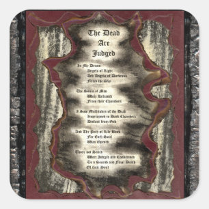 Adesivo Quadrado Os Mortos São Julgados