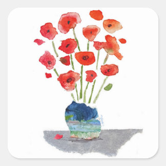 Adesivo Quadrado Os Poppies