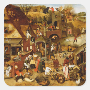 Adesivo Quadrado Os Provérbios flamengos