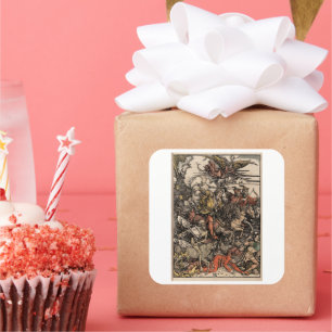 Adesivo Quadrado Os Quatro Cavaleiros do Apocalipse de Durer