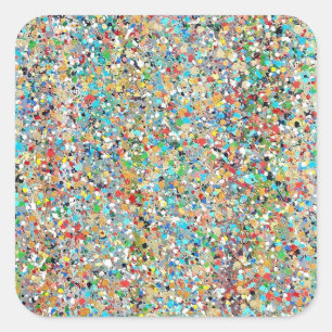 Adesivo Quadrado Os Stickers de Confetti