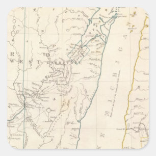 Adesivo Quadrado Os territórios do nanowatt e do Mich