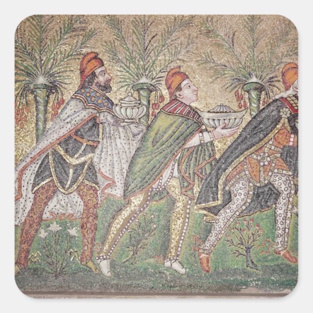 Adesivo Quadrado Os três reis (Frente)