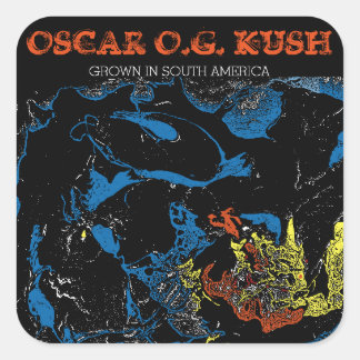 ADESIVO QUADRADO OSCAR O.G. KUSH