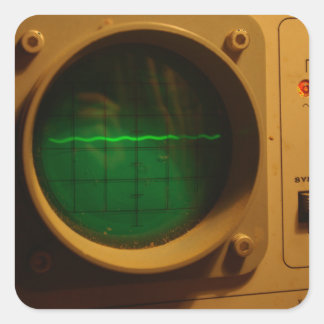 Adesivo Quadrado Osciloscópio analógico 1964
