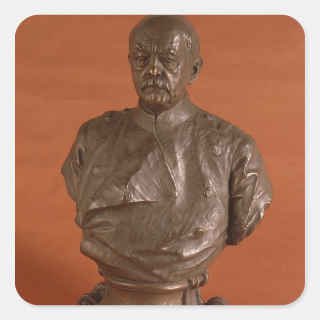 Adesivo Quadrado Otto von Bismarck, 1886 (Frente)
