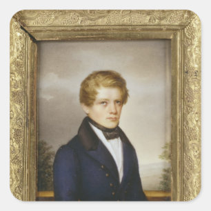 Adesivo Quadrado Otto von Bismarck como um estudante, 1833