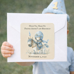 Adesivo Quadrado Ouça, ouça o primeiro aniversario do Ye Boy