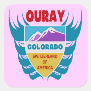 Adesivo Quadrado Ouray, Colorado