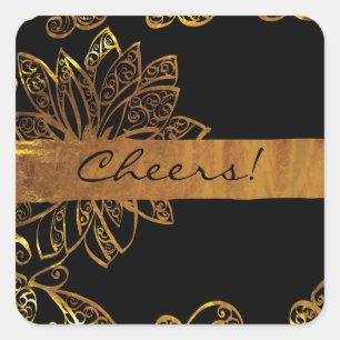 Adesivo Quadrado Ouro