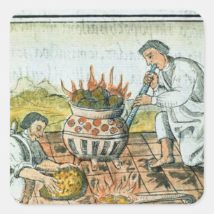 Adesivo Quadrado Ouro de derretimento e de moldação no império