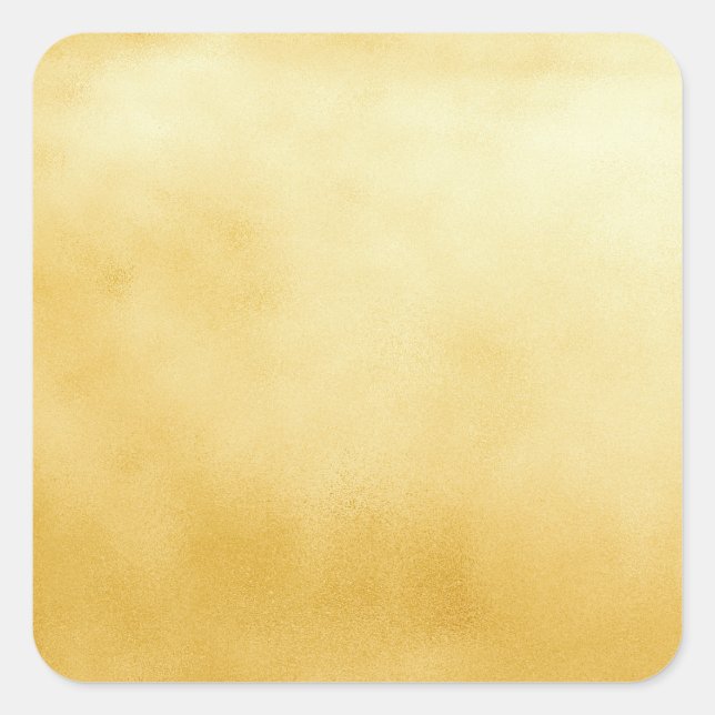 Adesivo Quadrado Ouro Foil Faux Dourado (Frente)