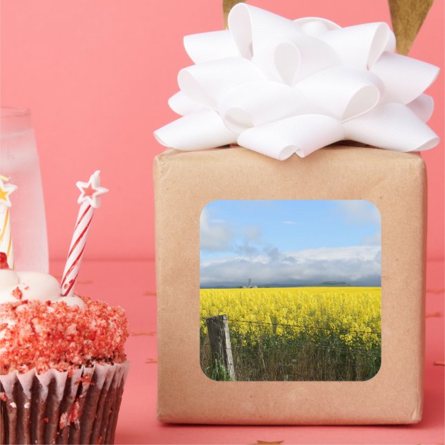 Adesivo Quadrado Ouro Harvest Square Sticker (Festa)