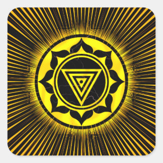 Adesivo Quadrado Ouro Kali Yantra Rise Caneta