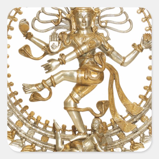 ADESIVO QUADRADO OURO NATRAJ (Frente)