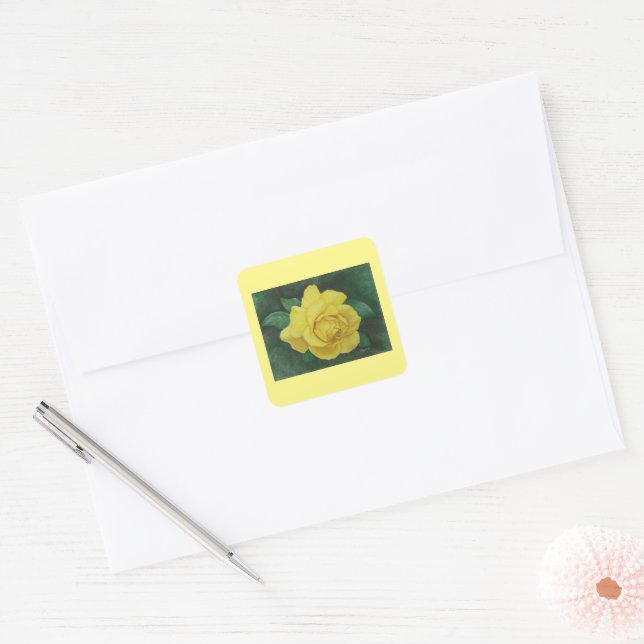 Adesivo Quadrado Ouro Petals Sticker (Envelope)