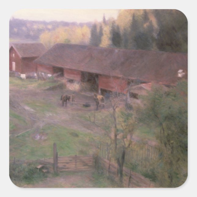 Adesivo Quadrado Outono, 1891 (Frente)