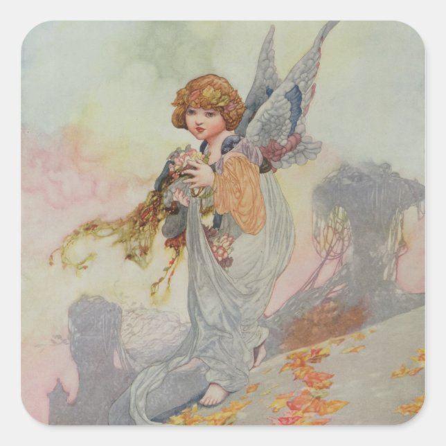 Adesivo Quadrado Outono das Estações (Frente)