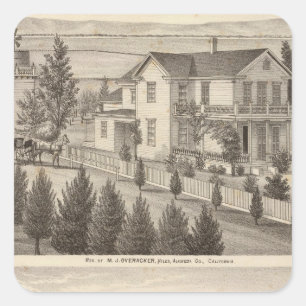 Adesivo Quadrado Overacker, residências de Emerson