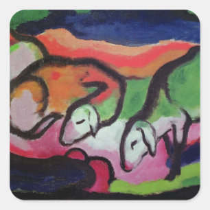 Adesivo Quadrado Ovinos, 1912