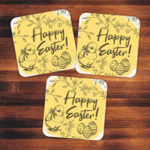 Ovos Feliz Páscoa & Frango Amarelo