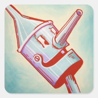 Adesivo Quadrado Oz Sticker - Homem-Cola