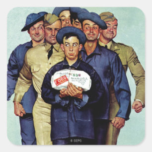 Adesivo Quadrado Pacote de Willie Gillis da casa