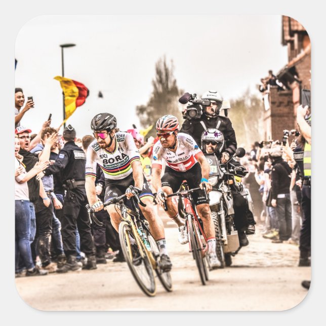 Adesivo Quadrado Pacto com o Diabo - Paris Roubaix 2018 (Frente)