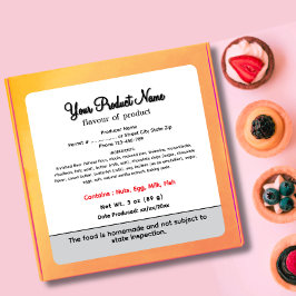 Adesivo Quadrado Padaria de Comida de Cottage em Minnesota