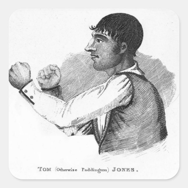 Adesivo Quadrado Paddington Tom Jones (Frente)