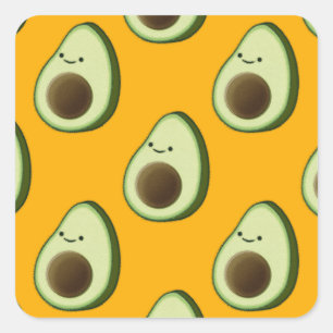Adesivo Quadrado Padrão Avocado