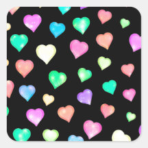 Padrão Cardíaco Colorido Moderno