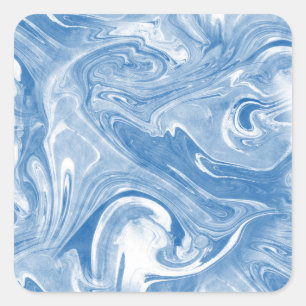 Adesivo Quadrado Padrão Colorido de Arte Marble.