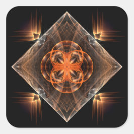 Adesivo Quadrado Padrão cruzado místico