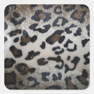 Adesivo Quadrado Padrão da pele do leopardo