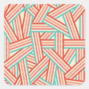Adesivo Quadrado Padrão de Abstrato com distribuição colorida