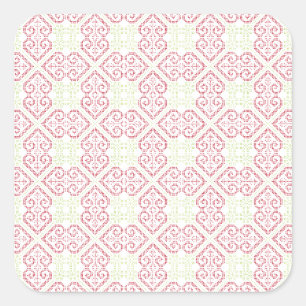 Adesivo Quadrado Padrão de bordados cruzados