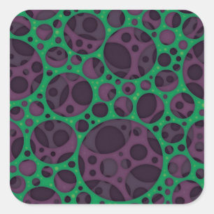 Adesivo Quadrado Padrão de Design de retículos de Abstrato de disqu
