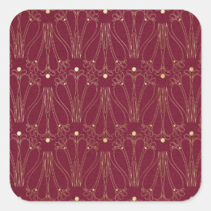 Adesivo Quadrado Padrão de papel digital