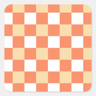 Adesivo Quadrado Padrão de quadro de verificação