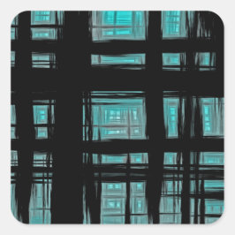 Adesivo Quadrado Padrão de Xadrez moderna do na moda